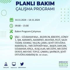 BEDAŞ, 14 Kasım’da İstanbul'da elektrik kesintisi yapılacak bölgeleri açıkladı 9