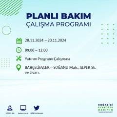 İstanbul’da 20 Kasım elektrik kesintisi yaşanacak: İşte etkilenecek ilçeler 47