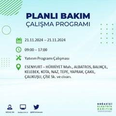 İstanbul'da 21 Kasım elektrik kesintisi: BEDAŞ'ın duyurduğu bölgeler 23