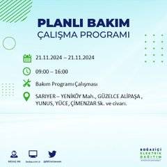 İstanbul'da 21 Kasım elektrik kesintisi: BEDAŞ'ın duyurduğu bölgeler 13