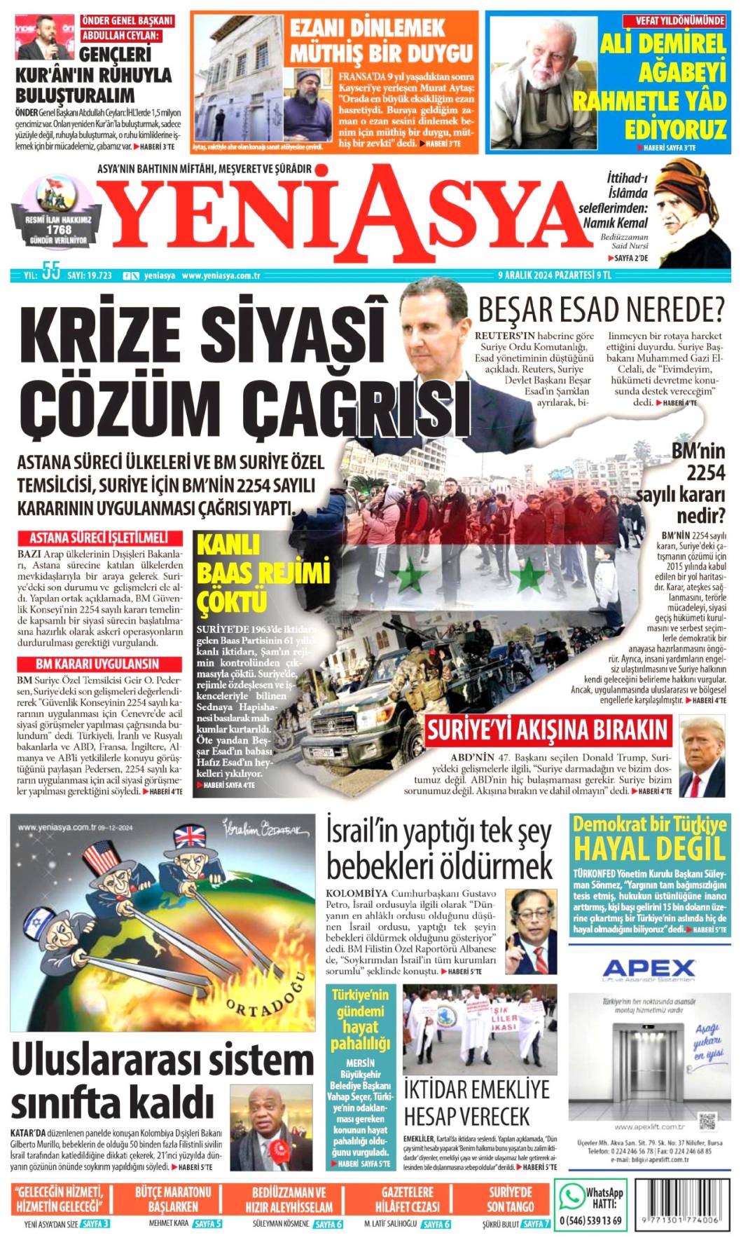 Esad yönetiminin çöküşü gazetelerde: Manşetlerde neler var? 11