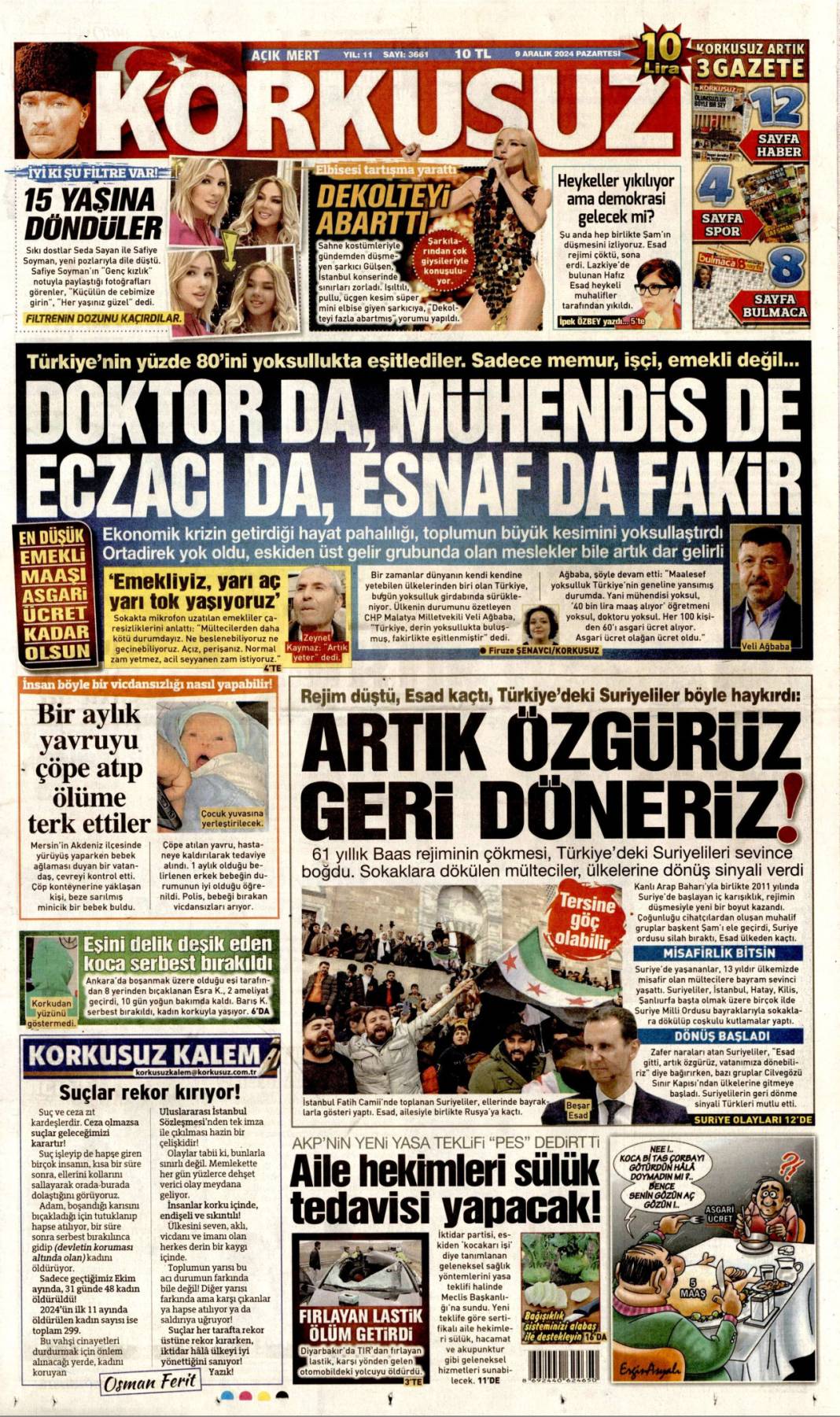 Esad yönetiminin çöküşü gazetelerde: Manşetlerde neler var? 10