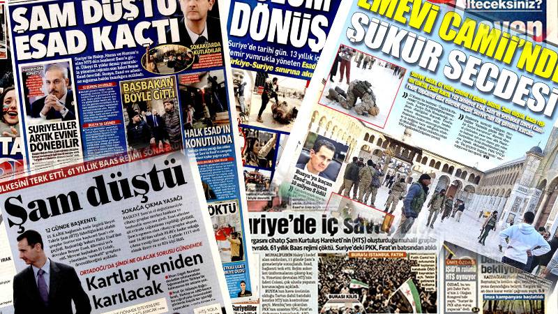 Esad yönetiminin çöküşü gazetelerde: Manşetlerde neler var? 8