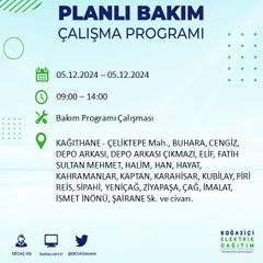 BEDAŞ, 5 Aralık’ta İstanbul’da elektrik kesintisi olacak ilçeleri açıkladı 12