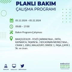 BEDAŞ, 5 Aralık’ta İstanbul’da elektrik kesintisi olacak ilçeleri açıkladı 35