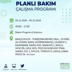 BEDAŞ, 5 Aralık’ta İstanbul’da elektrik kesintisi olacak ilçeleri açıkladı 36