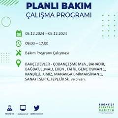 BEDAŞ, 5 Aralık’ta İstanbul’da elektrik kesintisi olacak ilçeleri açıkladı 37