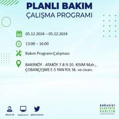 BEDAŞ, 5 Aralık’ta İstanbul’da elektrik kesintisi olacak ilçeleri açıkladı 30