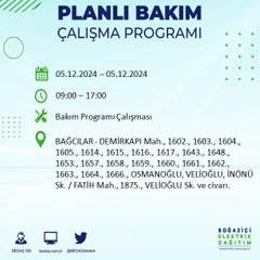 BEDAŞ, 5 Aralık’ta İstanbul’da elektrik kesintisi olacak ilçeleri açıkladı 46