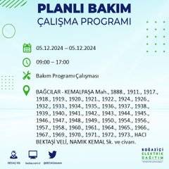 BEDAŞ, 5 Aralık’ta İstanbul’da elektrik kesintisi olacak ilçeleri açıkladı 43