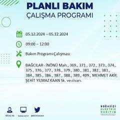 BEDAŞ, 5 Aralık’ta İstanbul’da elektrik kesintisi olacak ilçeleri açıkladı 41