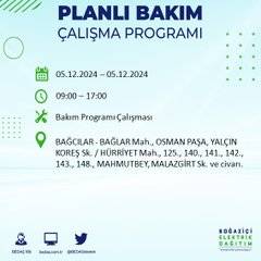 BEDAŞ, 5 Aralık’ta İstanbul’da elektrik kesintisi olacak ilçeleri açıkladı 42