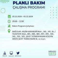 BEDAŞ, 5 Aralık’ta İstanbul’da elektrik kesintisi olacak ilçeleri açıkladı 39