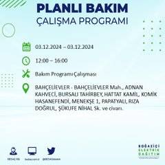 BEDAŞ, 3 Aralık'ta İstanbul'da elektrik kesintisi yapılacak bölgeleri açıkladı 44