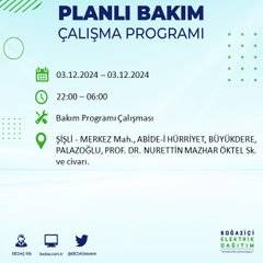 BEDAŞ, 3 Aralık'ta İstanbul'da elektrik kesintisi yapılacak bölgeleri açıkladı 7