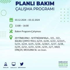 BEDAŞ, 3 Aralık'ta İstanbul'da elektrik kesintisi yapılacak bölgeleri açıkladı 1