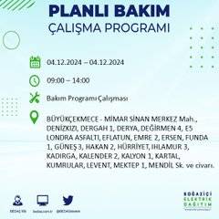 BEDAŞ, İstanbul’da 4 Aralık’ta elektrik kesintisi olacak ilçe ve mahalleleri açıkladı 24