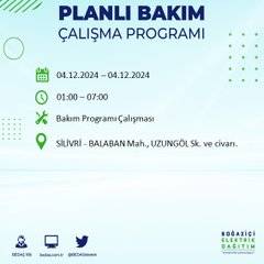 BEDAŞ, İstanbul’da 4 Aralık’ta elektrik kesintisi olacak ilçe ve mahalleleri açıkladı 7