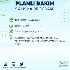 BEDAŞ, 10 Aralık'ta İstanbul'da elektrik kesintisi yapılacak ilçeleri açıkladı 17