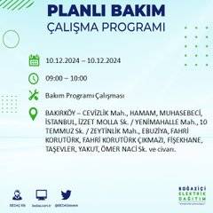BEDAŞ, 10 Aralık'ta İstanbul'da elektrik kesintisi yapılacak ilçeleri açıkladı 15