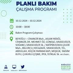 BEDAŞ, 10 Aralık'ta İstanbul'da elektrik kesintisi yapılacak ilçeleri açıkladı 22