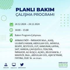 BEDAŞ’tan 24 Aralık için elektrik kesintisi duyurusu 63