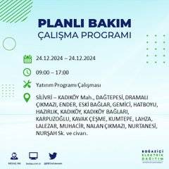 BEDAŞ’tan 24 Aralık için elektrik kesintisi duyurusu 17