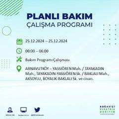 BEDAŞ’tan elektrik kesintisi uyarısı: İşte 25 Aralık Çarşamba günü kesinti yaşanacak bölgeler 41