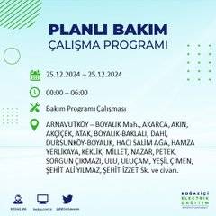 BEDAŞ’tan elektrik kesintisi uyarısı: İşte 25 Aralık Çarşamba günü kesinti yaşanacak bölgeler 42