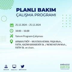 BEDAŞ’tan elektrik kesintisi uyarısı: İşte 25 Aralık Çarşamba günü kesinti yaşanacak bölgeler 40