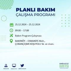 BEDAŞ’tan elektrik kesintisi uyarısı: İşte 25 Aralık Çarşamba günü kesinti yaşanacak bölgeler 30