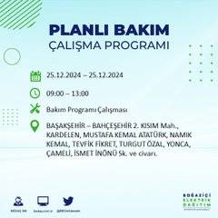 BEDAŞ’tan elektrik kesintisi uyarısı: İşte 25 Aralık Çarşamba günü kesinti yaşanacak bölgeler 27