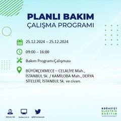 BEDAŞ’tan elektrik kesintisi uyarısı: İşte 25 Aralık Çarşamba günü kesinti yaşanacak bölgeler 19