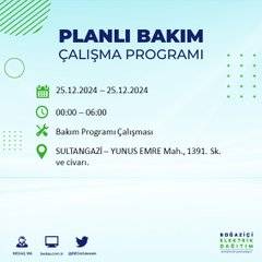 BEDAŞ’tan elektrik kesintisi uyarısı: İşte 25 Aralık Çarşamba günü kesinti yaşanacak bölgeler 6