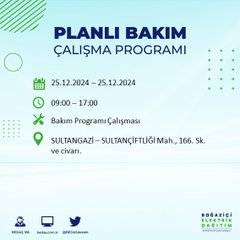 BEDAŞ’tan elektrik kesintisi uyarısı: İşte 25 Aralık Çarşamba günü kesinti yaşanacak bölgeler 5