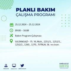 BEDAŞ’tan elektrik kesintisi uyarısı: İşte 25 Aralık Çarşamba günü kesinti yaşanacak bölgeler 4