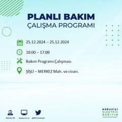 BEDAŞ’tan elektrik kesintisi uyarısı: İşte 25 Aralık Çarşamba günü kesinti yaşanacak bölgeler 1