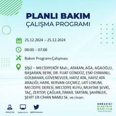 BEDAŞ’tan elektrik kesintisi uyarısı: İşte 25 Aralık Çarşamba günü kesinti yaşanacak bölgeler 2