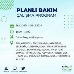 BEDAŞ duyurdu: 26 Aralık’ta İstanbul’da elektrik kesintisi yaşanacak 1