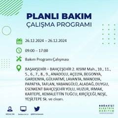 BEDAŞ duyurdu: 26 Aralık’ta İstanbul’da elektrik kesintisi yaşanacak 17