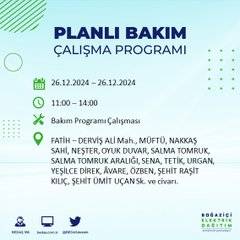 BEDAŞ duyurdu: 26 Aralık’ta İstanbul’da elektrik kesintisi yaşanacak 34