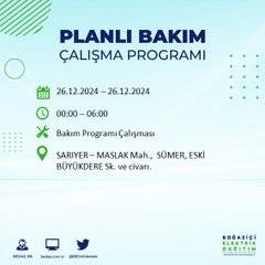 BEDAŞ duyurdu: 26 Aralık’ta İstanbul’da elektrik kesintisi yaşanacak 45