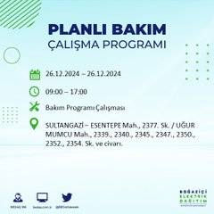 BEDAŞ duyurdu: 26 Aralık’ta İstanbul’da elektrik kesintisi yaşanacak 51