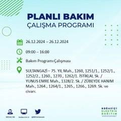 BEDAŞ duyurdu: 26 Aralık’ta İstanbul’da elektrik kesintisi yaşanacak 50