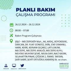 BEDAŞ duyurdu: 26 Aralık’ta İstanbul’da elektrik kesintisi yaşanacak 53