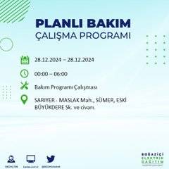 BEDAŞ duyurdu: 28 Aralık’ta İstanbul’da elektrik kesintileri olacak 23