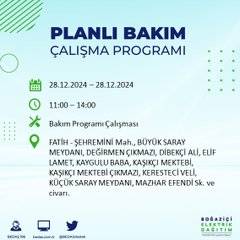 BEDAŞ duyurdu: 28 Aralık’ta İstanbul’da elektrik kesintileri olacak 18
