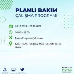 BEDAŞ duyurdu: 28 Aralık’ta İstanbul’da elektrik kesintileri olacak 21
