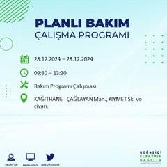 BEDAŞ duyurdu: 28 Aralık’ta İstanbul’da elektrik kesintileri olacak 22