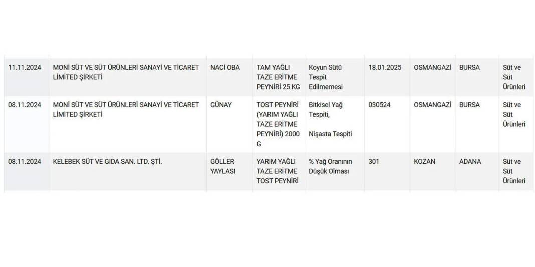 Peynirde büyük tehlike! İşte peynirde taklit ve tağşiş yapan markaların tam listesi 6